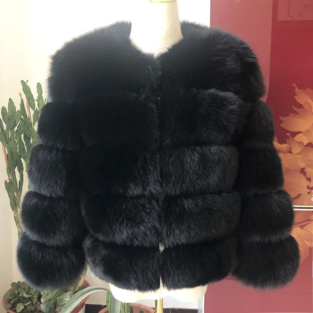 kf H20596447ffe248e8a1adc241723699f25 2024 new style real fur coat 100 natural fur jacket female winter warm leather fox fur