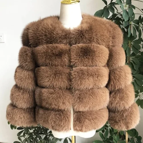 kf H25010f0529f64c2dac6369763e2d1cb9n 2024 new style real fur coat 100 natural fur jacket female winter warm leather fox fur