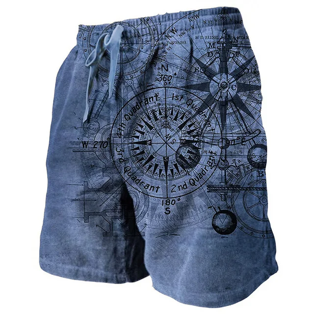 kf S0ec1be5093e74ba1899d461eb2a39deb0 Men s Sweat Shorts Beach Shorts Terry Shorts Drawstring Elastic Waist 3D Print Graphic Prints Breathable 1