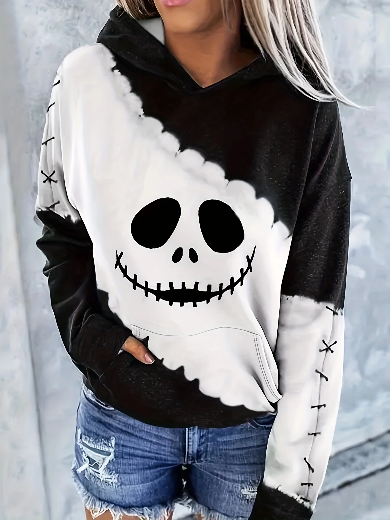 kf S123e7b684ef34535aadbce0fc753b26cN Nightmare Before Christmas Hoodie Men Women Classic Movies Pullover Sweatshirt Vintage Streetwear Fleece Sweater Halloween