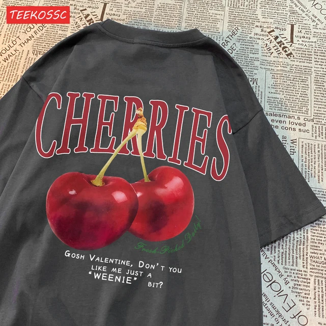 kf S30029bb7428e436cb3aafe5eb9747c8be Cherries Cosh Valentine Funny T Shirts Men Women Summer Cotton Casual Wear Crewneck Tee Clothes Oversized