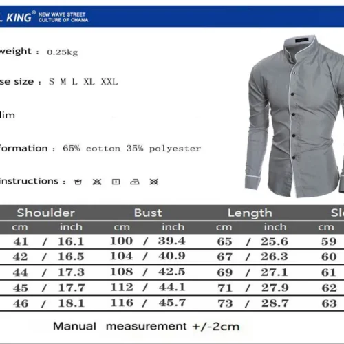 kf S3f5d5da6a21f471cbdd638956ae07fe1P Men s Luxury Casual Formal Shirt Long Sleeve Slim Fit Business Dress Shirts Tops