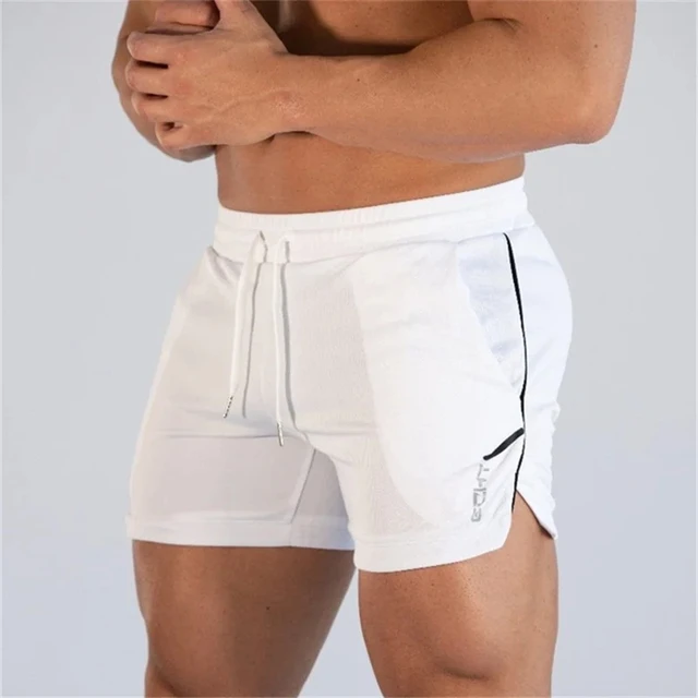 kf S8137febd48e042ac9bddb81daa815e41o 2023 NEW Fitness sports Shorts Man Summer Gyms Workout Male Breathable Mesh shorts Quick Dry Beach 1