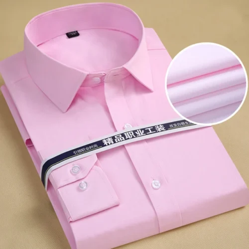 kf S9a2b79c9c6aa4c5bb7038c474e396742M 8XL Plus Size Men s Top Quality Dress Shirts Long Sleeve Slim Fit Solid Striped Business