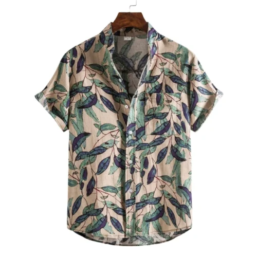 kf Sb557275a1adb4bb79ac5453035088db3v 2024 New Summer Shirt Men s Shirts T shirts Man Fashion Clothing Blouses Luxury Social Hawaiian 1