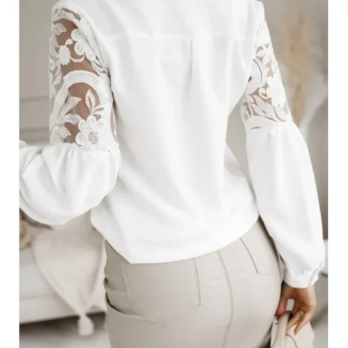 kf Scd1e41583e2d4c189ceb2fd2491a7d9dR Autumn Long Sleeve White Shirt For Women Spring Fashion Elegant Women s Blouse Tops Ladies Shirts