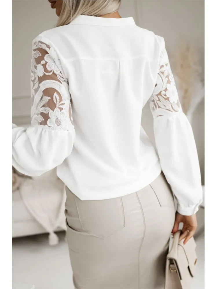 kf Scd1e41583e2d4c189ceb2fd2491a7d9dR Autumn Long Sleeve White Shirt For Women Spring Fashion Elegant Women s Blouse Tops Ladies Shirts