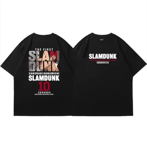 kf Sd7a6936f8f654502b46b4316e3d8b9cd7 2024 Anime Slam Dunk Print T Shirt Men s Oversized Japanese Manganese Cotton Short Sleeve Fast 1