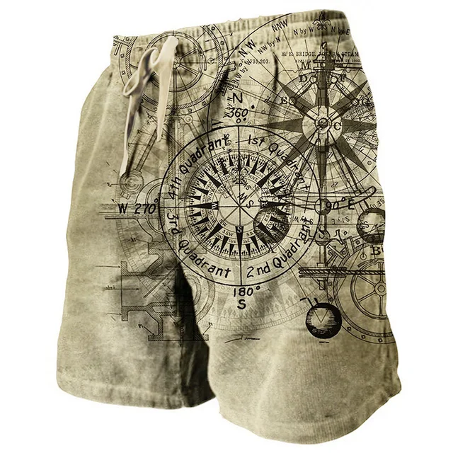 kf Sdeabf4dd1ee74fc2b050e3269dfc880ej Men s Sweat Shorts Beach Shorts Terry Shorts Drawstring Elastic Waist 3D Print Graphic Prints Breathable