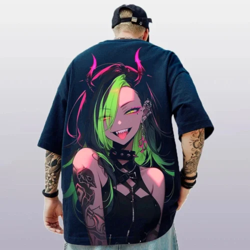 kf Se12d8313d3ec45c38f16924a6409e220O New 3d Anime Character Print T Shirt For Men Summer Casual Men s T Shirt Street