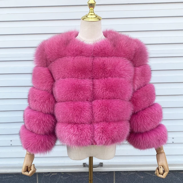 kf Se43bb846da1d4d668ad1c81596fbfabdy 2024 new style real fur coat 100 natural fur jacket female winter warm leather fox fur