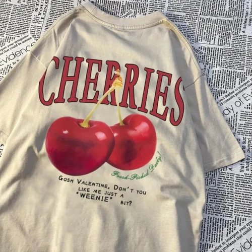 kf Sf1ba326b76f043d392db2734361bf25c9 Cherries Cosh Valentine Funny T Shirts Men Women Summer Cotton Casual Wear Crewneck Tee Clothes Oversized