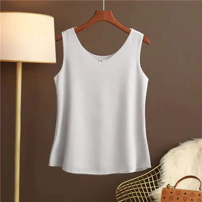 kf Sf97791dcf9434c64a896f8771b772c3c9 Original New Arrival 2024 Summer Fashion Brand Sleeveless Top Women s Chiffon Shirt Loose Plus Size