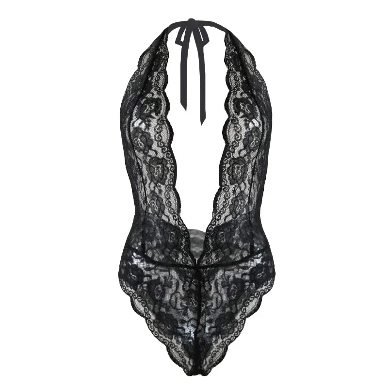 kf S9ce63b9aecac4c2e8c8872da0c830d05B Women Sexy Lingerie Hot Lace Underwear Band Pajamas V neck Underwear Sexy Babydoll Erotic Lingerie Sexy